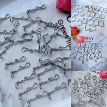 不锈钢挂钩水晶珠帘配件隔断帘玄关成品散珠DIY制作门帘串珠材料