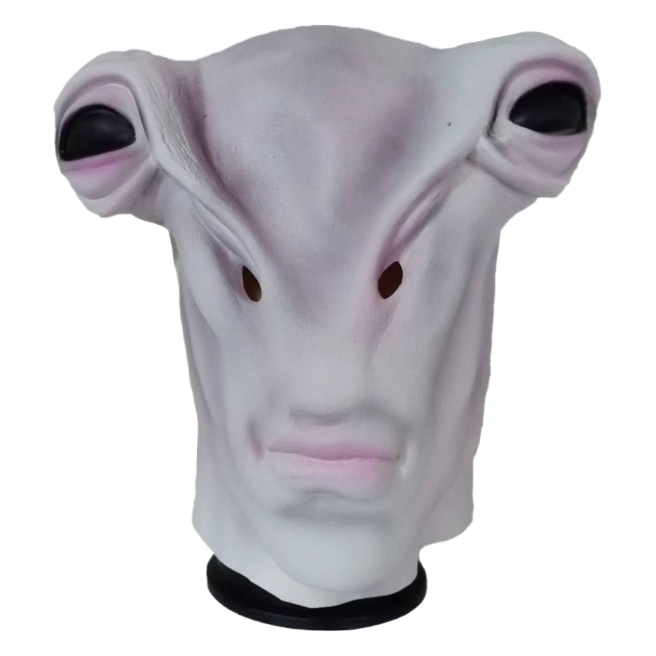 Alien en stock nuevo Halloween platino hijo látex sombrero Elden Ley anillo extraño OVNI máscara