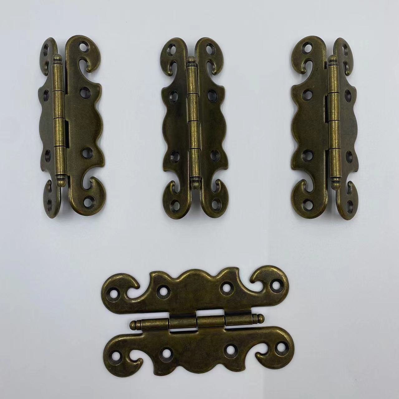 Antique coffee furniture from natural wood with butterfly, American style 2