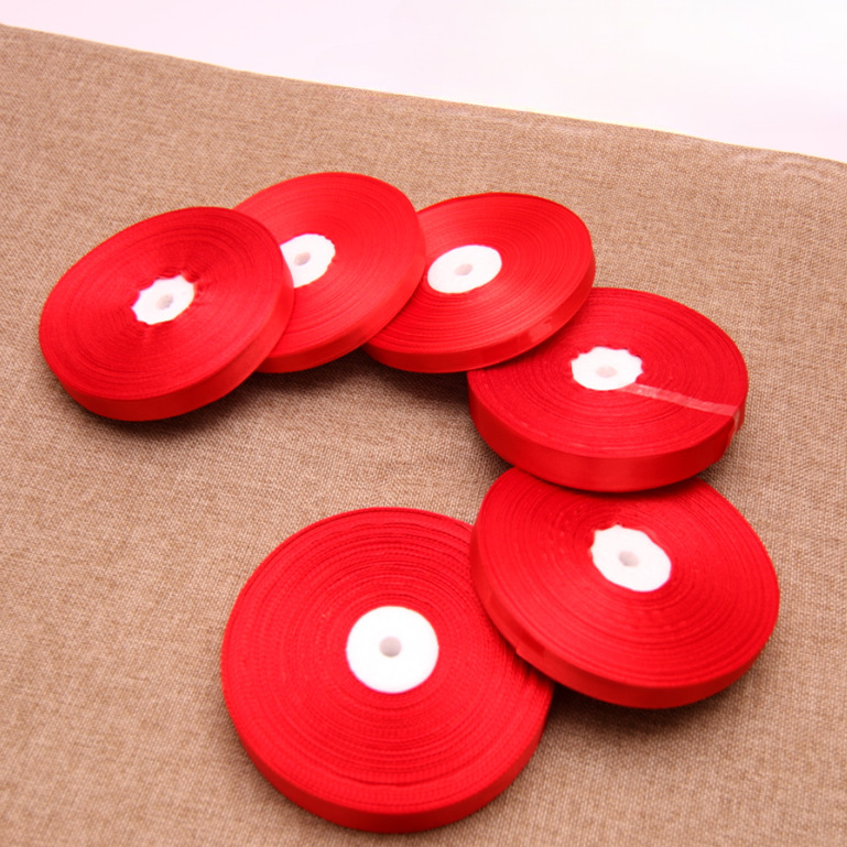 Cintas rojas de seda, cinta de cinta roja, cinta de boda, cinta de cinta