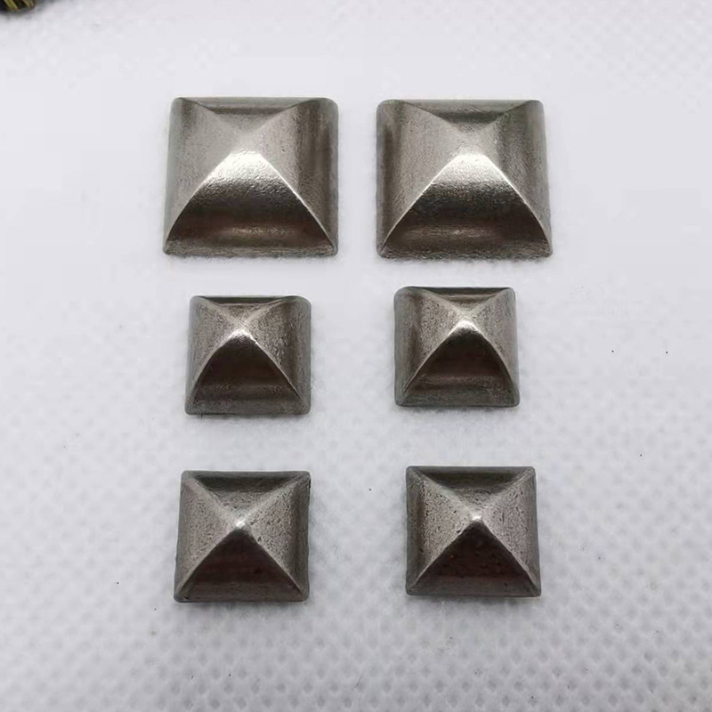在庫あり ヴィンテージ ピラミッド型 四角釘 モンゴル包用留め具 DIY合金製 15MM ピラミッド型リベット|undefined
