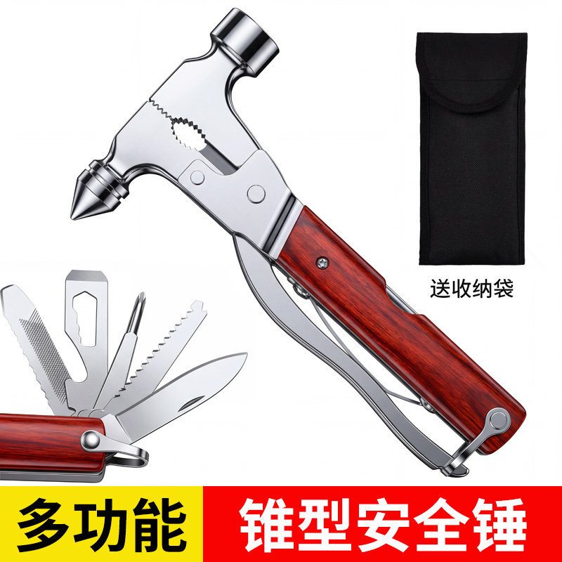 Binjiangpan Multifunctional Car Emergency Safety Hammer Escape Tool (Qəza çəkici) - multifunctional-safety-hammer-with-storage-bag-window-breakercutteremergency
