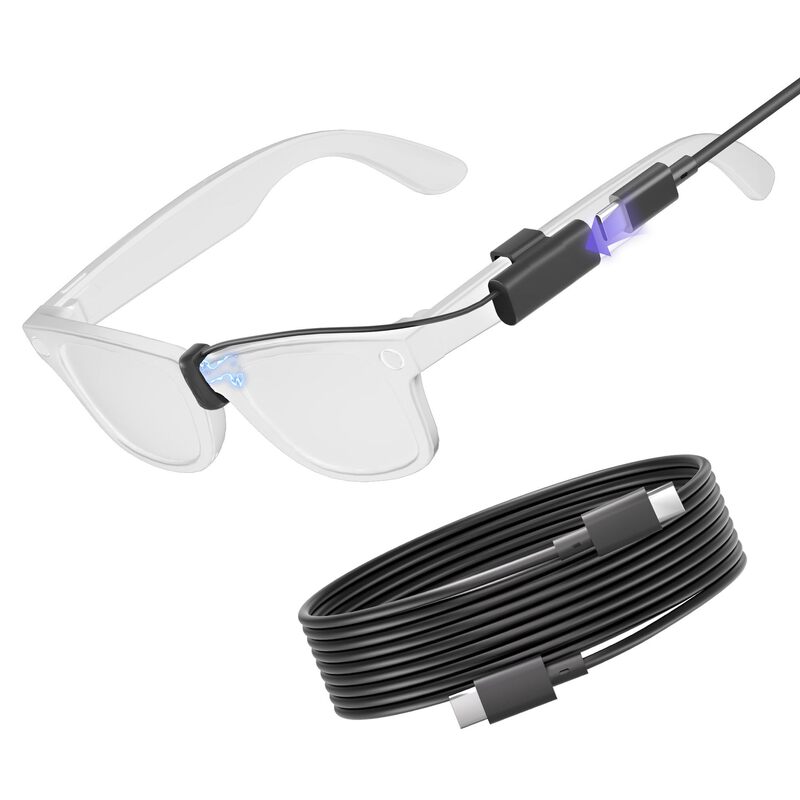 Smart Glasses Charging Cable Typec Interface Is Suitable for Ray-Ban Metawayfarer/Skyler/Headliner