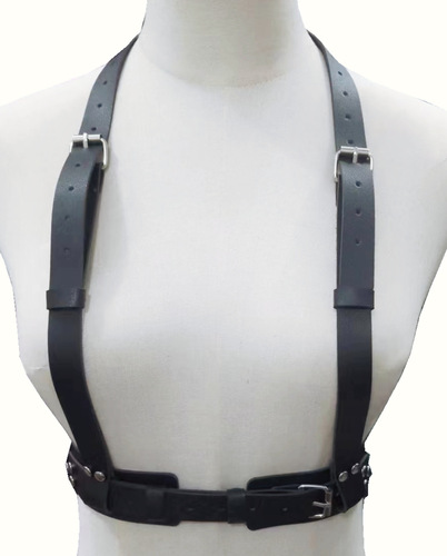 Cross-border European and American new fashion versatile belt pu leather restraint strap trendy suspender belt