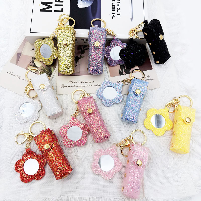 New Simple Lipstick Storage Bag, Portable High-Value Leather Keychain, Mini Bag Pendant, Jewelry Accessories New Simple Lipstick Storage Bag, Portable High-Value Leather Keychain, Mini Bag Pendant, Jewelry Accessories