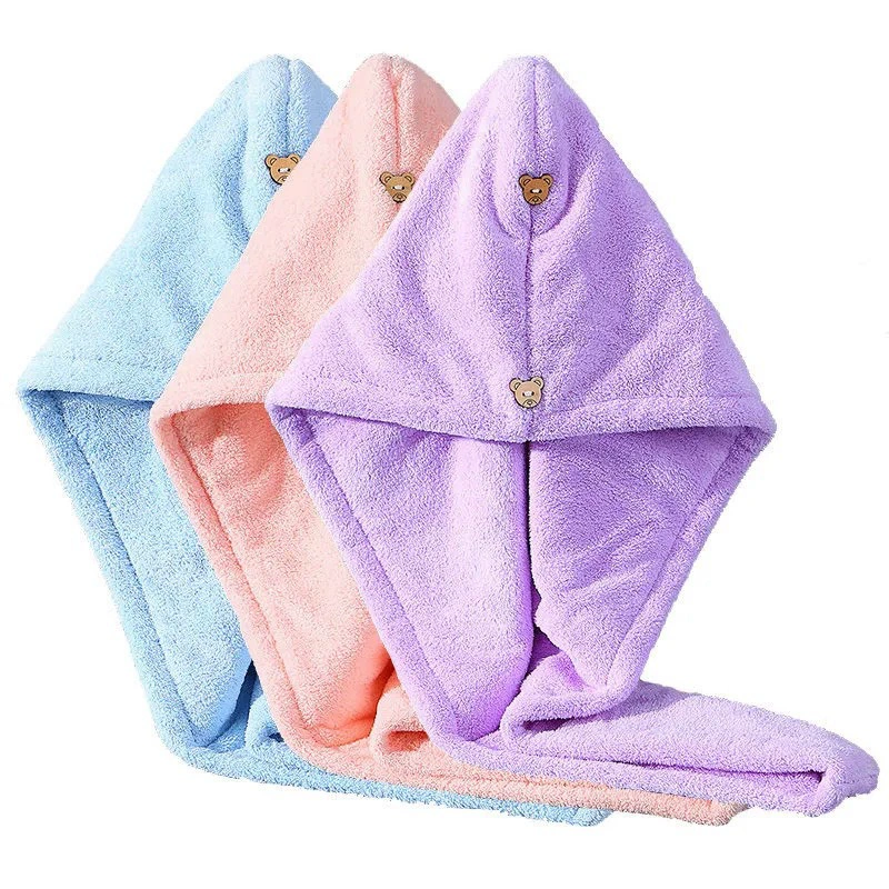 Быстро сохнущее полотенце для волос, шарф, милый сухой shower cap, впитывающий воду, увеличенная толщина