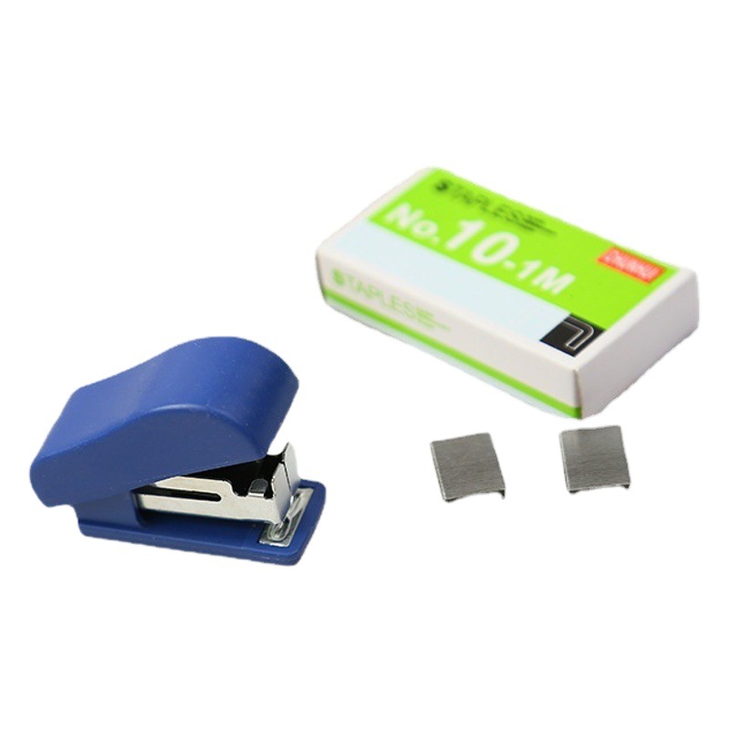 Colorful Japanese-style simple stapler small size student mini stapler cartoon hand-held labor-saving office supplies