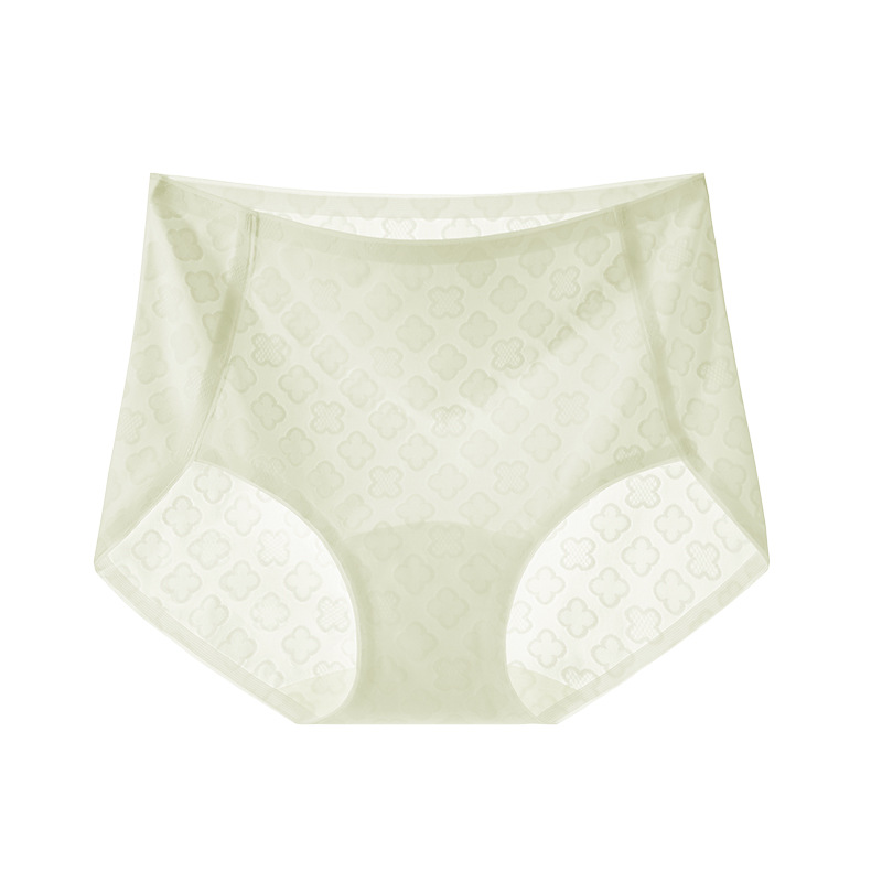 Cintura alta sin costuras seda de hielo transpirable estilo fino de verano entrepierna antibacteriana entrepierna de algodón puro cintura alta calzoncillos para niñas 2025 nuevo estilo