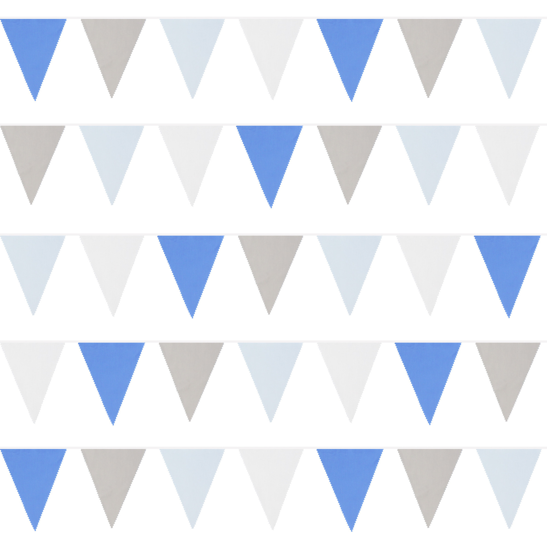 12 meters 42 pieces of colorful floral wave single layer cotton triangular flag birthday flag photo background Western wedding flag_voghion.com