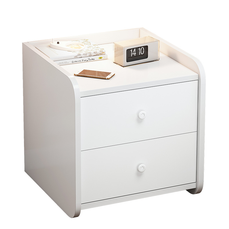 Mesa de cabecera pequeña doméstica moderna simple en línea mini dormitorio al lado de la cama estante de almacenamiento de alquiler gabinete de cabecera