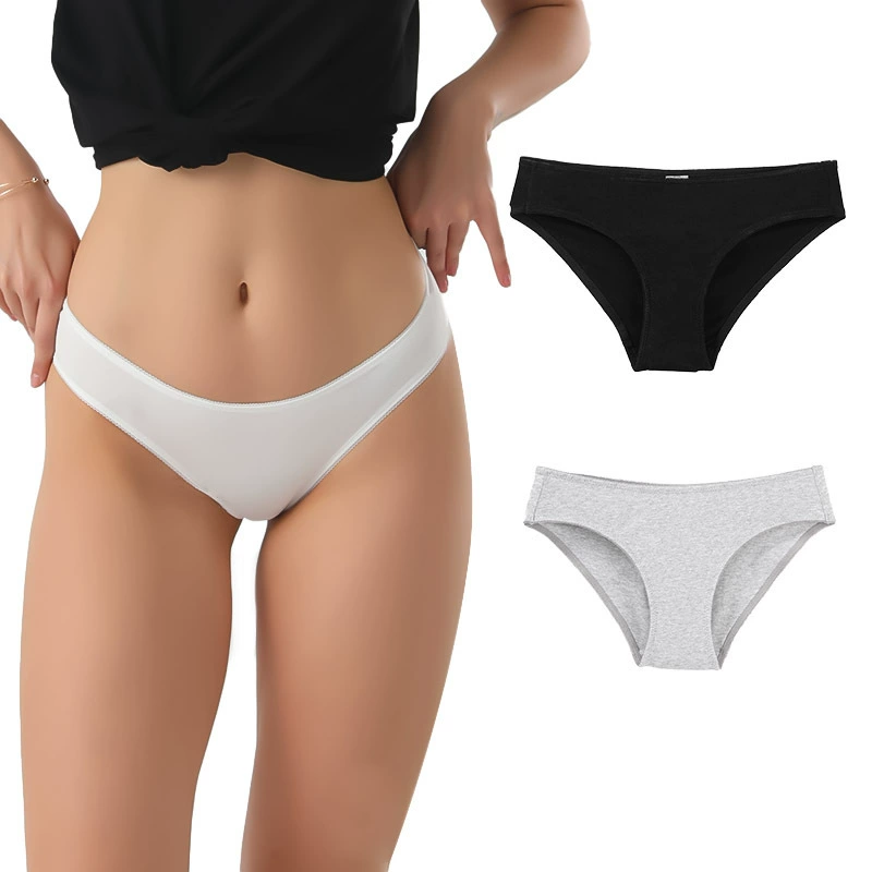 Женские бюстгальтеры‑ bikini‑briefs, хлопок combed, индивидуальные цвета, EU размеры S–XL