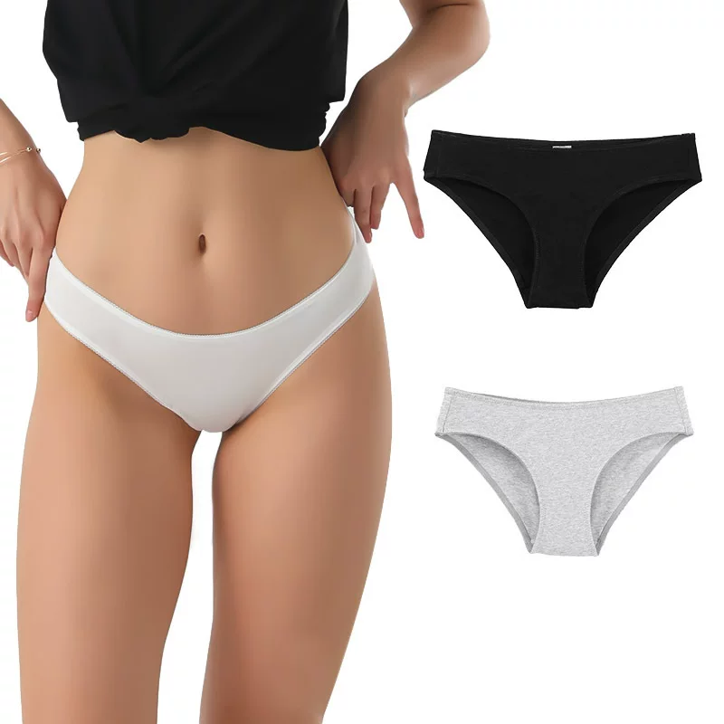 Женские бюстгальтеры‑ bikini‑briefs, хлопок combed, индивидуальные цвета, EU размеры S–XL
