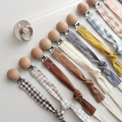Baby pacifier chain, beech metal anti-falling clip, baby pacifier clip, teether, anti-lost strap, cotton cloth, anti-falling chain