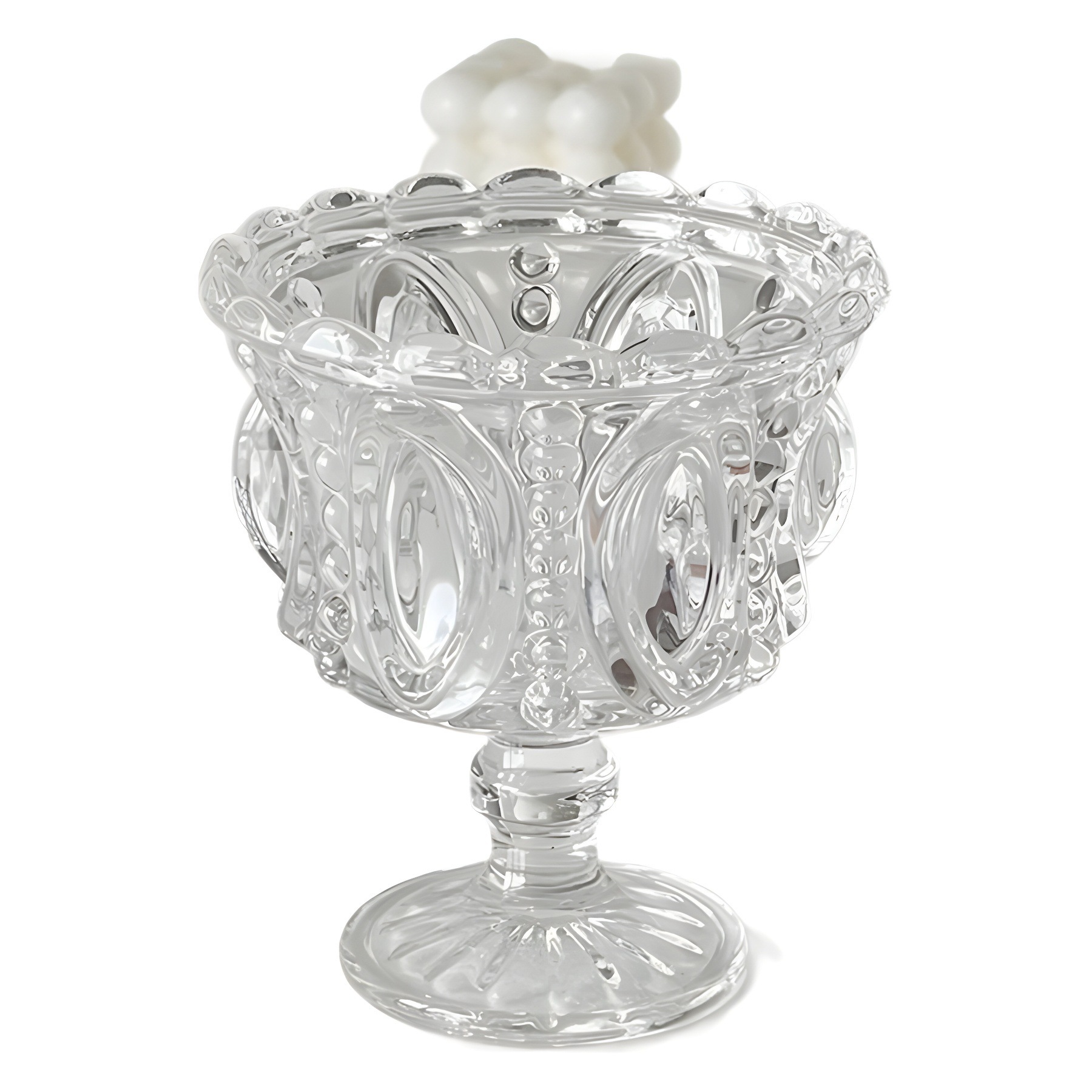 Retro en relieve marrón tazas de vidrio de patas altas tazas de helado tazas de yogur tazas de postre tazas de café creativas medieval al por mayor