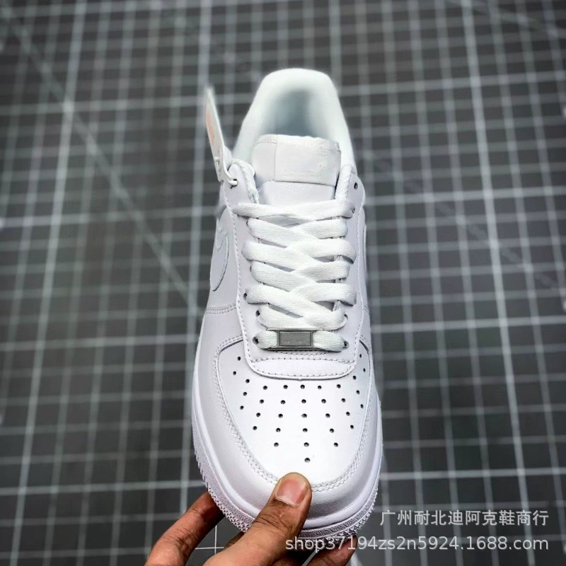 Putian Low-top Air Force One Pure White Women's Shoes AF1 High Version Men's Shoes Couple's Small White Shoe Head Layer with Chip