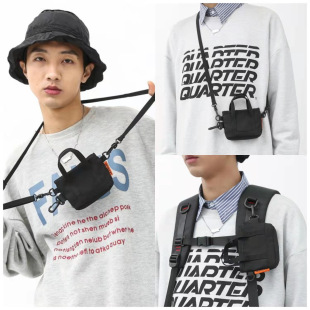 Japanese Style Instagram Style Simple All-Match Crossbody Bag Women's Casual Sports Neutral Small Bag Male Student Mobile Phone Bag Trendy