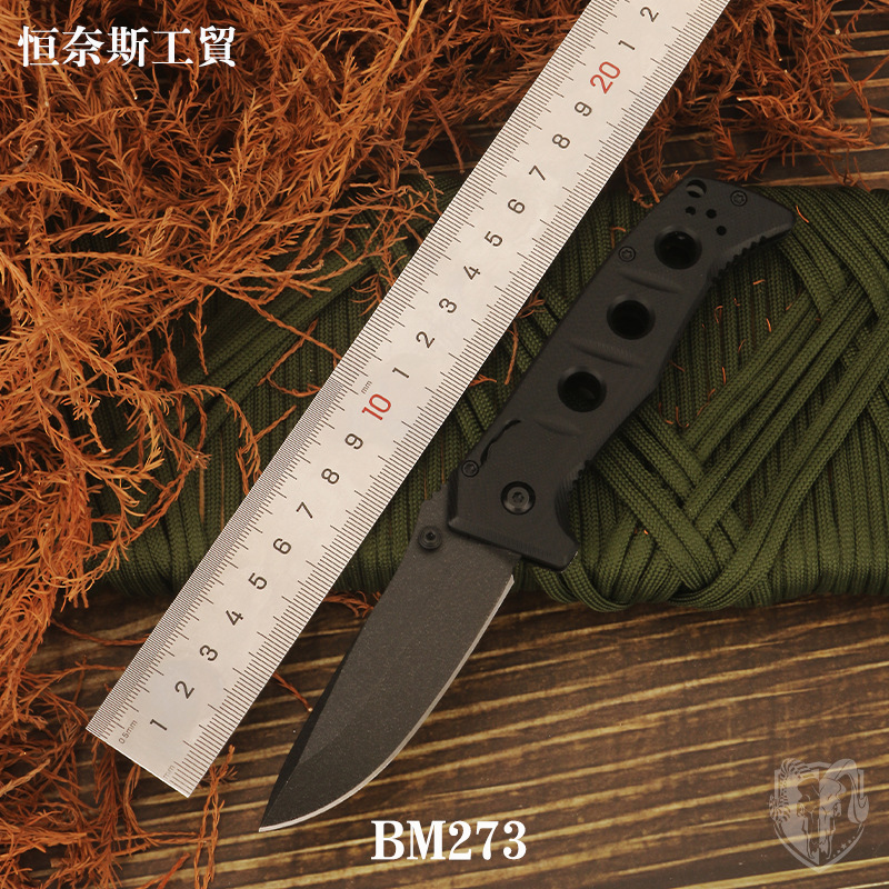 跨境热销户外刀【273蝴蝶】高硬度折叠刀G10手柄战术折刀现货批发