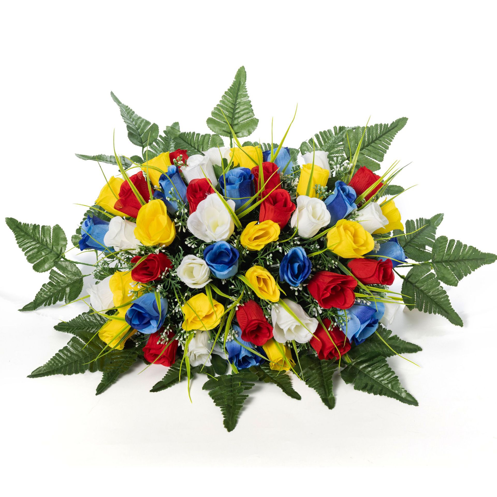 48개의 머리 + 8개의 잎 다채로운 선반 꽃