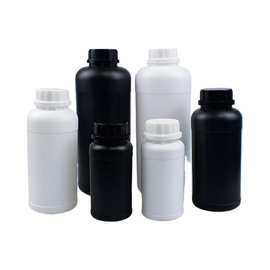 250ml500ml1000ml塑料瓶黑白防盗DC瓶圆肩消毒液膜胶瓶HDPE化工瓶