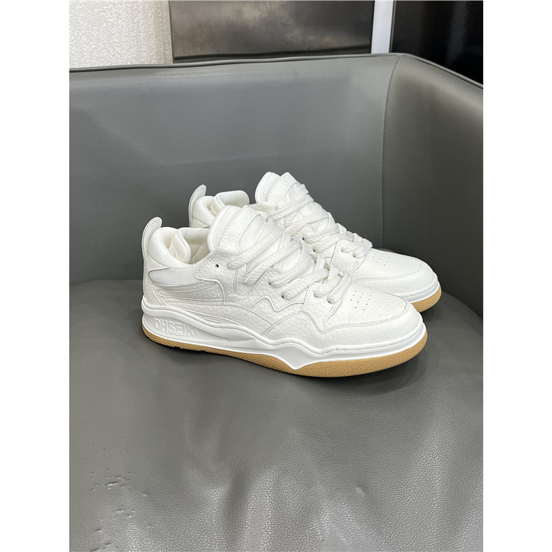 J Sneakers Men's 2025 Autum New Low-Cut Leather White Shoes Men's Trendyy Lightweight Soft Sole Youth Sports and Leisure