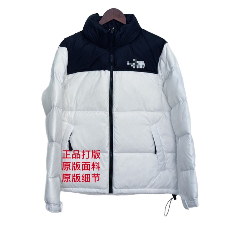 高版本北家1996刺绣羽绒服国标80绒面包服经典男女情侣款冬季外套|undefined