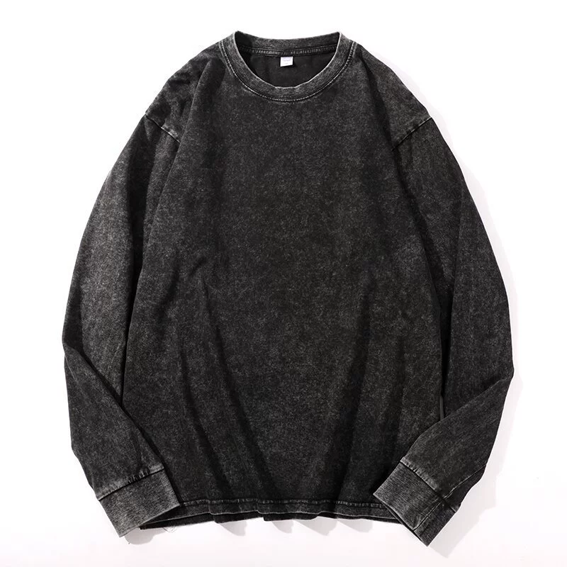 Лонгслив из хлопка, европейский стиль, плотность 230 г, размеры M–XXXL