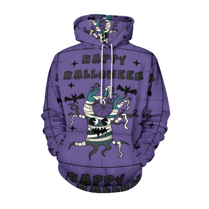 2025 New Funny Halloween Purple Hoodie, Autumn/Winter Cute Monster 3D Print Loose Long Sleeve Sweatshirt 2025 New Funny Halloween Purple Hoodie, Autumn/Winter Cute Monster 3D Print Loose Long Sleeve Sweatshirt