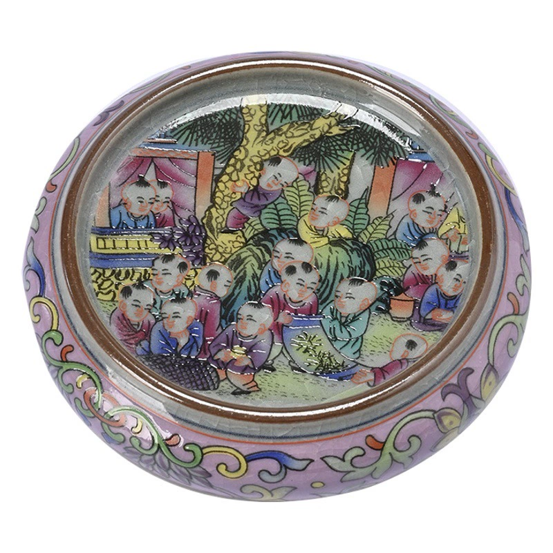 Эмалевый цвет антикварная крышка керамическая национальная Мода держатель для чайной чашки теплоизоляционная прокладка легкая Роскошная синяя и белая фарфоровая аксессуары для чайной церемонии оптом