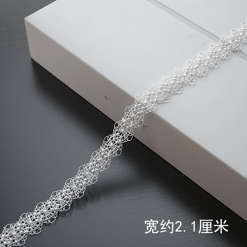 Y8YO bordado encaje vacío soluble en agua accesorios de encaje accesorios de ropa material de decoración DIY tocado hecho a mano