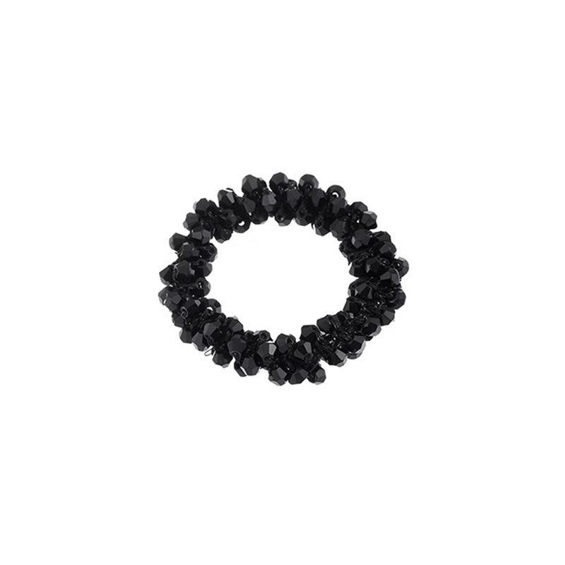 Sensación de alto nivel Versión coreana de diamante flash anillo para el cabello cuerda para la cabeza mujer 2024 nuevo estilo cola de caballo alta corbata fija banda de goma para el cabello accesorios para el cabello