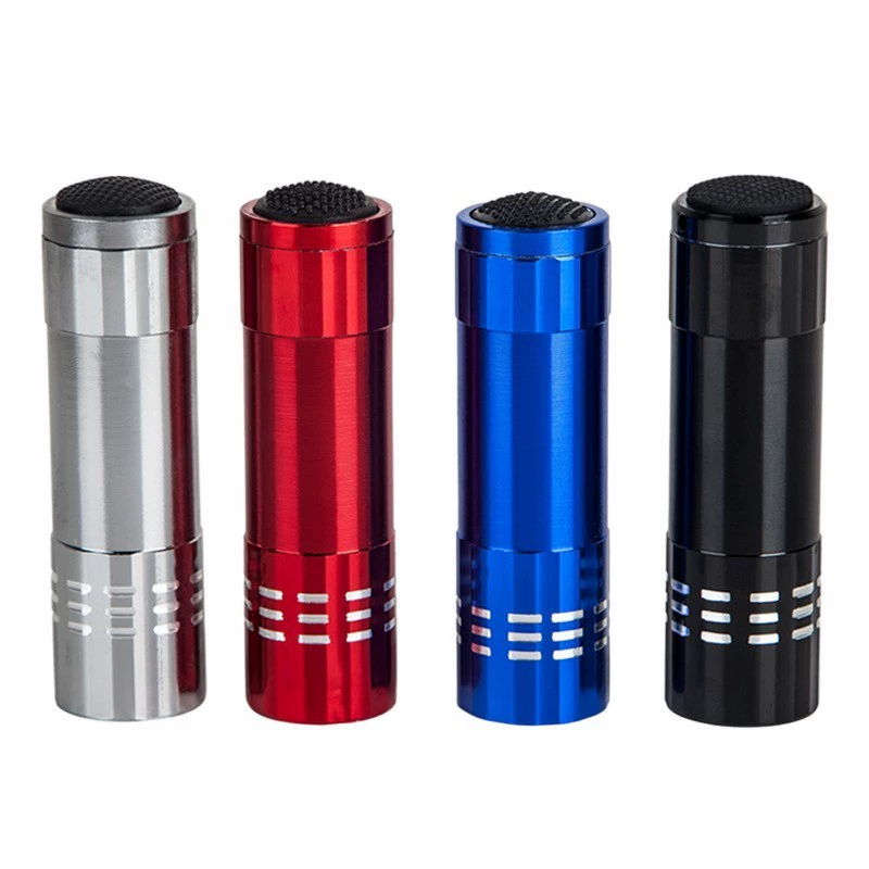 9LED фиолетовый свет 395 ультрафиолетовый свет маленький фонарик проверка банкнот мини Девять огней УФ-маска для отверждения флуоресцентная тестовая лампа