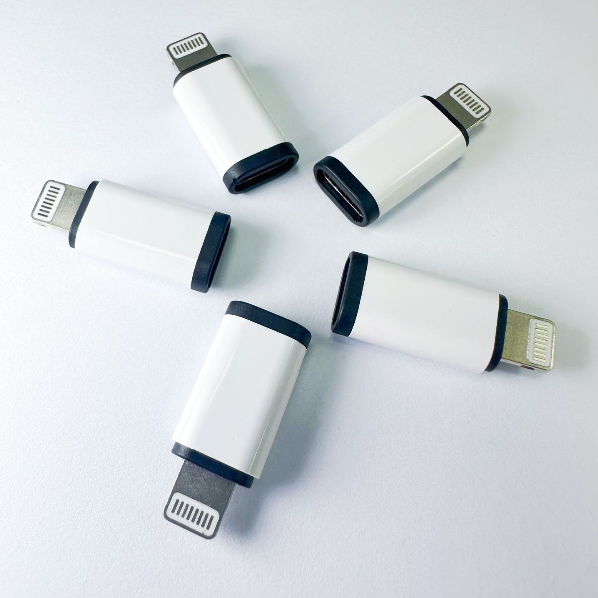 适用Typec转苹果lightning转接头12W充电传输转换器micro接口