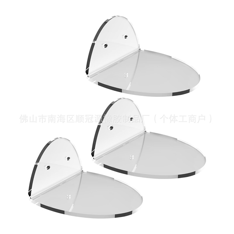 亚克力音箱展示架闹钟扬声器公仔壁架闹钟置物架相框监视器支架