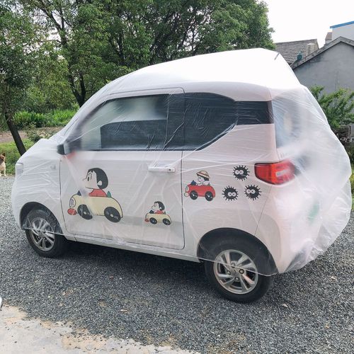 Thickened Disposable Car Dust Cover PE Film Car Cover Transparent Plastic Waterproof Dustproof Direct Manufacturer Supply