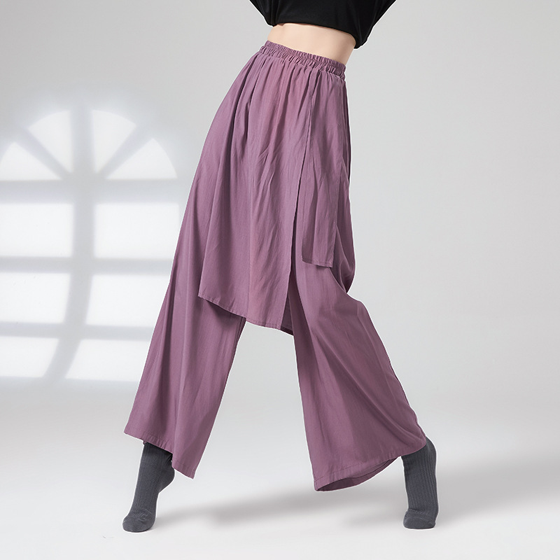Modern dance pants elegant wide-leg pants loose Chinese dance pants new body practice clothes