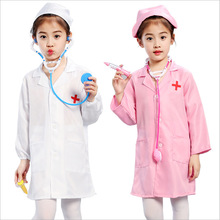 幼儿园儿童男童医生演出服装女小护士角色职业扮演表演服装白大褂