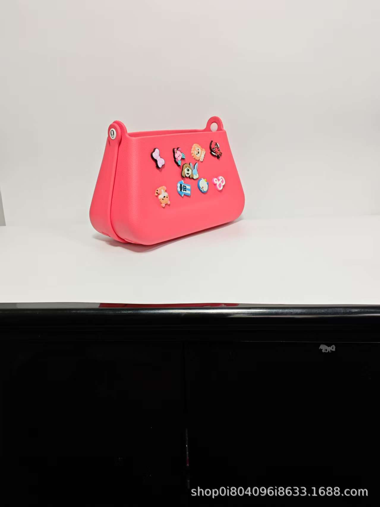 EVA Handtasche mit Tragegriff, Trend-Kosmetiktasche mit Lochdesign, Schultertasche, DIY-fähig, Cartoon-Zubehör, Umhängetasche, Lagerbestand verfügbar