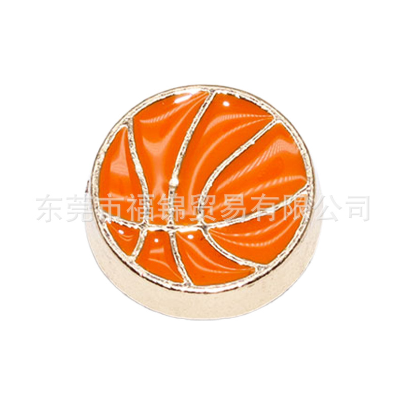 Nuevos accesorios de zapatos de hormigón, botones de zapatos de fruta metálica, accesorios de zapatos de flores del centro comercial