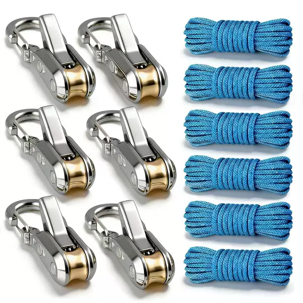 Outdoor Tent Windproof Rope Self-Locking Adjustment Buckle Zinc Alloy Rolling Locking Buckle Rv Camping Pull Cord Hook