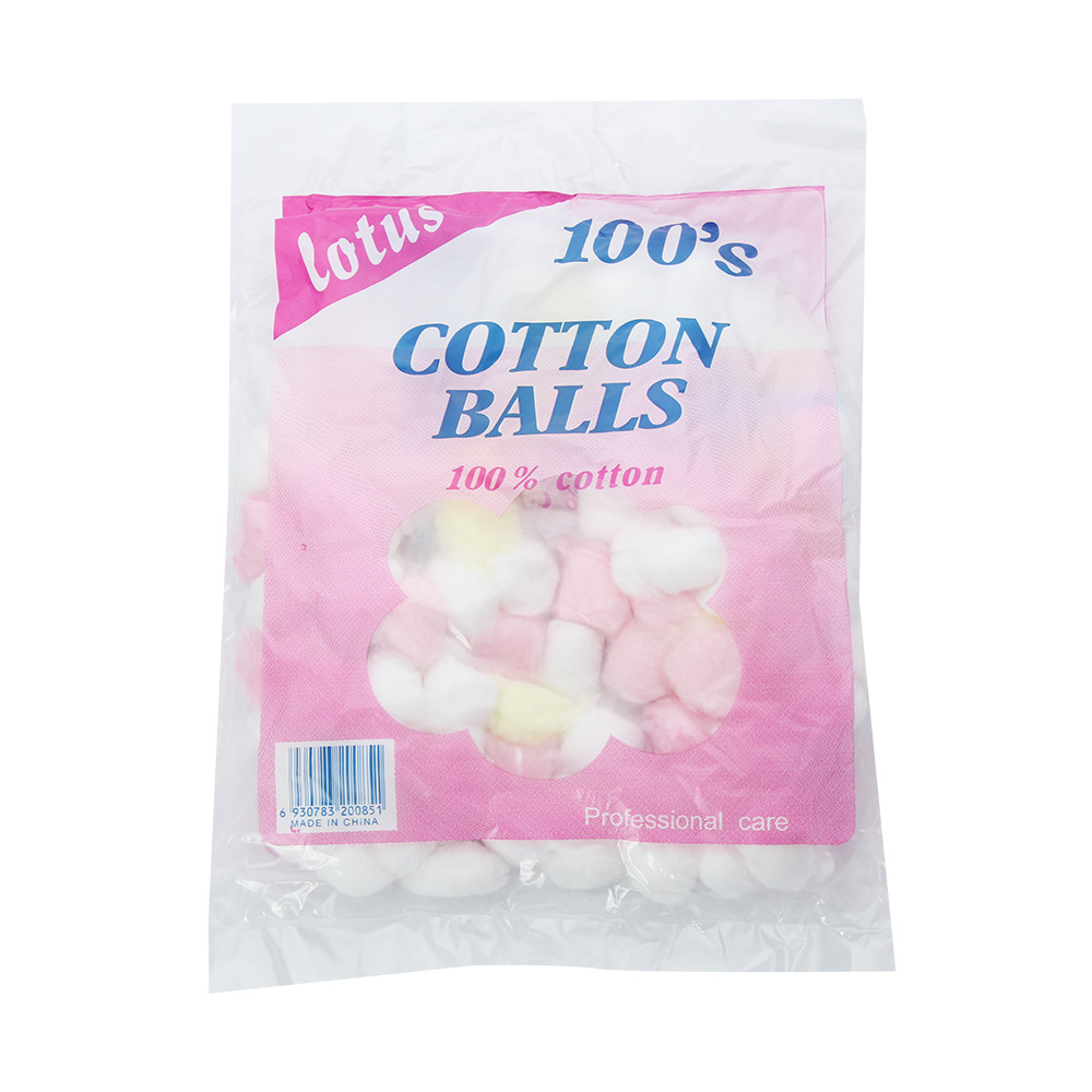 Bolsa desechable de algodón de limpieza transfronteriza colorida, herramientas japonesas de desunción de uñas, cuidado de la piel, higiene y limpieza de algodón