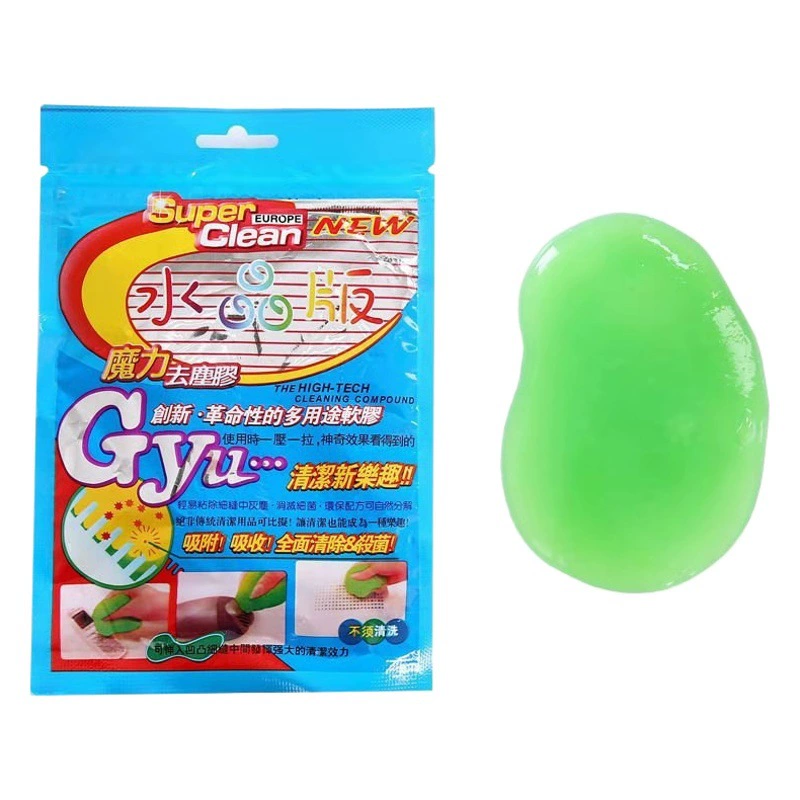 Чистка автомобиля мягкий клей очистка выхода воздуха автомобиля грязь Бытовая клавиатура удаление пыли клей зазор очистка мертвого угла Crystal Mud