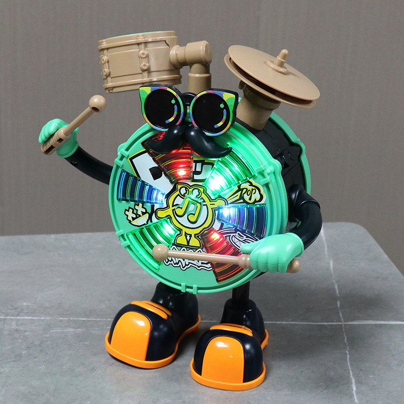 Niños baile eléctrico simulación jazz tambor música iluminación estante tambor bebé educación temprana puzzle juguetes interactivos padres e hijos