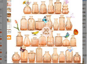 Fabricante en stock en frascas de vidrio de ventana fragrante mini hidropónico floral floral floral floral creativa amazon