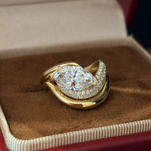 18K��AU750�ʯ��ָŮ 2���R���������ʯIGI�C�� �羳���Q�ӹ��S