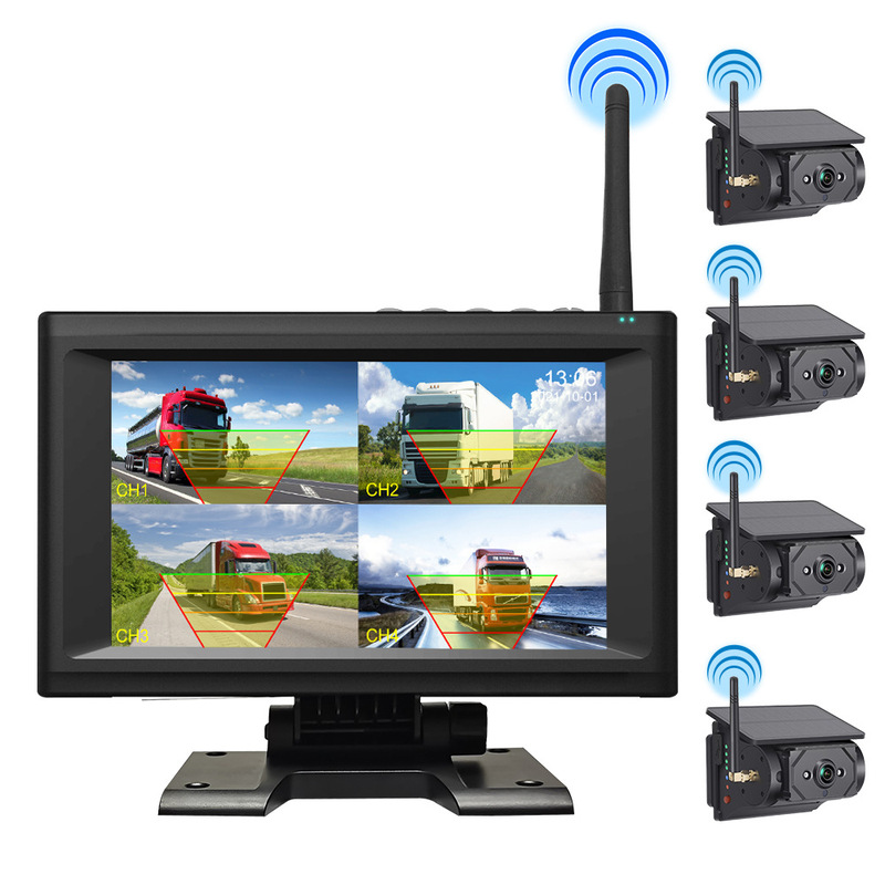 7inch 車ワイヤレス磁気ソーラー HD カメラ乗用車とトラックのドライブレコーダー反転画像卸売|undefined