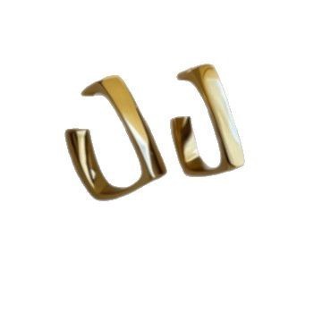 韩版新款几何U形耳环时尚潮流轻奢简约气质网红高级感耳钉女耳饰|undefined