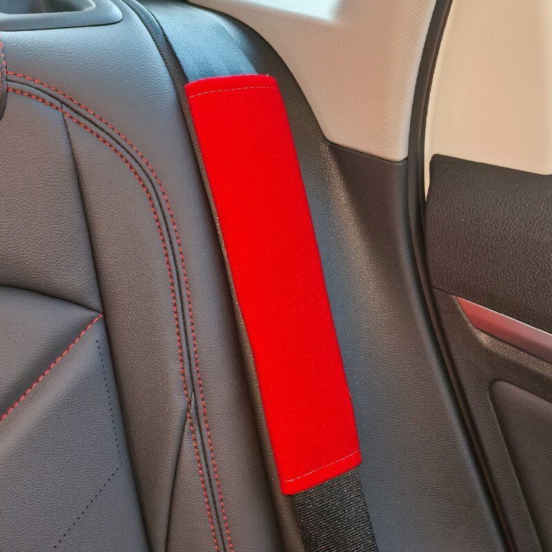 車用ショルダープロテクター付きベルト、アイスシルク製車載用延長安全ベルト、ベルベット製絞め防止カバー、柔らかくオールシーズン対応|undefined