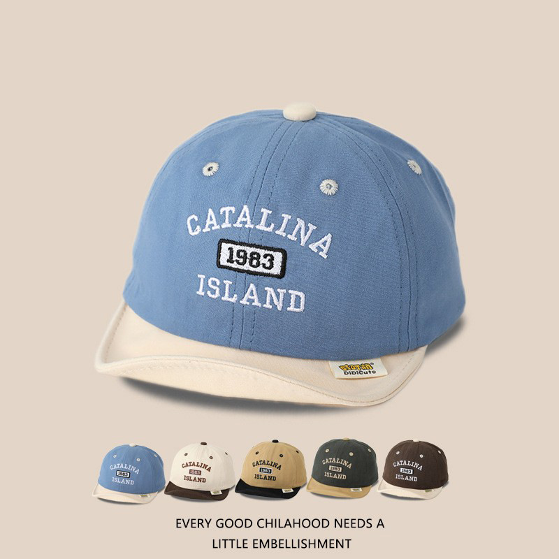 Sombrero de bebé primavera y otoño delgado sombrero de pato estilo coreano universal para niños y niñas sombrero de béisbol de brida suave marea de sombrero de verano