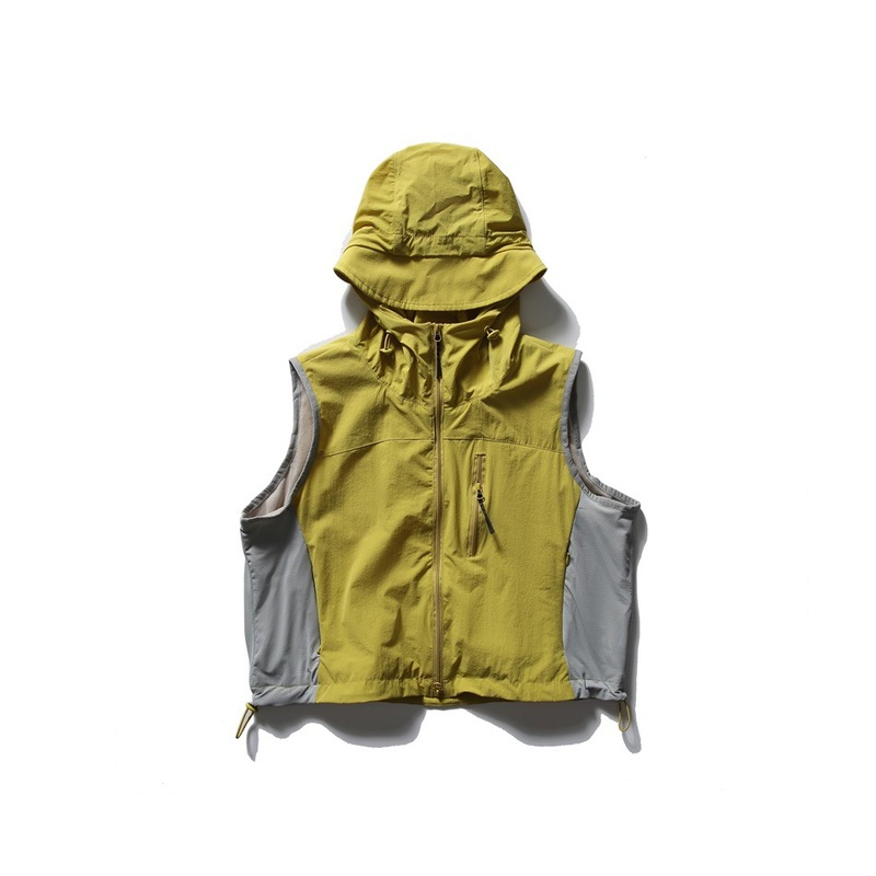 NEVIRALER山系连帽工装马甲男户外机能风背心露营风连帽外套NRA92|undefined