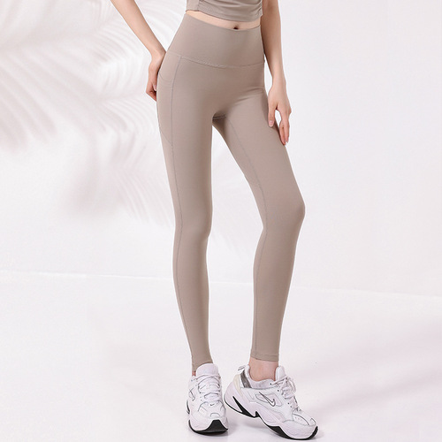 Summer New High-Waisted 3D Stereo Double Layer Heart Hip Line Yoga Pants for Women with Side Pockets Athletic Long Pants